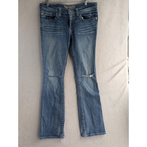 Big Star Jeans Womens Sz 29L 32x31 Maddie BootCut Denim Stretch Distressed READ - Picture 1 of 16